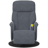  Krevetna stolica za masažu Tamno siva 91 x 71 x 105.5 cm Baršun | shoptok.hr