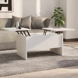  Stolić za kavu bijeli 80x50x42,5 cm od konstruiranog drva | shoptok.hr