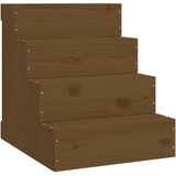 Stepenice za kućne ljubimce smeđe 40x49x47 cm od borovine | shoptok.hr