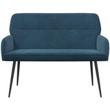  Dvosjed s metalnim nogama 2-sjedalo Plava Baršun | shoptok.hr