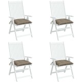  Jastuci za stolice 4 kom smeđesivi 40x40x7 cm od tkanine Oxford | shoptok.hr