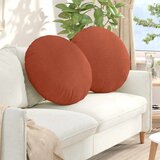  Jastučići za sjedenje 2 pcs Crvena narančasta Ø 80 cm | shoptok.hr