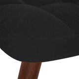  Stolica za opuštanje s osloncem za noge crna baršunasta | shoptok.hr