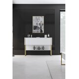 Hanah home Komoda Luxe 120x80x30cm, Zlatno-Bijela | Eponuda.ba