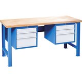  Modularna delovna miza, 2 viseči omarici s po 3 predali, širina 1700 mm | Shoptok.si