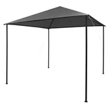 Paviljon 3x3 m antraciten iz blaga in jekla 180 g/m², (20692609)