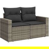 vidaXL 10-dijelni set vrtnih sofa od poliratana s jastucima sivi | shoptok.hr