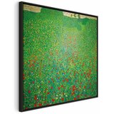  Slika - Gustav Klimt – Poppy Field 80x80 U crnom drvenom okviru | shoptok.hr