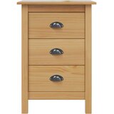  Noćni ormar s ladicama HILL Medeno smeđa 46 x 35 x 65 cm | Eponuda.com