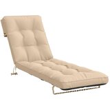  Jastučić za ležaljku VIANEN 100% poliester Krem 200 x 50 x 8 cm - Krem 200 x 50 x 8 cm | shoptok.hr