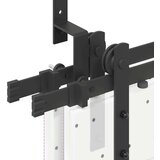 vidaXL Komplet opreme za drsna vrata 152,5 cm jeklo črne barve | Shoptok.si