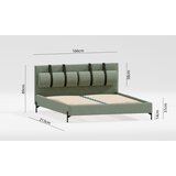 Ropez Zelena oblazinjena zakonska postelja z letvenim dnom 160x200 cm Tulsa – | Shoptok.si