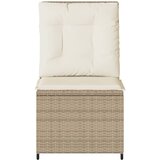  Nagibna vrtna sofa s jastucima bež od poliratana | shoptok.hr
