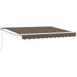 vidaXL Vlečna tenda Taupe 3,5 x 2 m 100% poliester in aluminij, (5000252251) | Shoptok.si