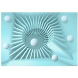  Samoljepljiva foto tapeta - Blue maze 196x140 | shoptok.hr