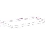 vidaXL Zidna polica 40x20x3,8 cm pravokutna bagremovo drvo živi rub | shoptok.hr