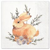 Salvete za dekupaž Watercolor Bunny - 1 kom Cene