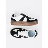 Shelvt Black and white platform sneakers | shoptok.hr