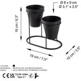 WALLXPERT Stolna dekoracija 19x16x10 cm, Crna | Eponuda.ba