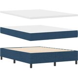  s opruga kutije s uzglavljem Plava 140 x 190 cm tkanina | shoptok.hr