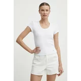 Tommy Hilfiger Kratka majica ženska, bela barva, WW0WW41776