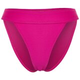Trendyol Fuchsia Textured High Leg Bikini Bottom