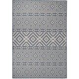 vidaXL Vanjski tepih ravnog tkanja 160 x 230 cm plave pruge | shoptok.hr