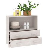  Komoda HAMAR bijela 85 x 35 x 80 cm od masivne borovine | shoptok.hr
