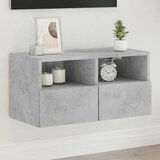 Maison Chic Stenska TV omarica - TV stojalo - Televizijska omarica betonsko siva 60x30x30 cm inženirski les, (21700096) | Shoptok.si