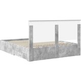  Okvir za krevet s uzglavljem Betonski sivi 160 x 200 cm | shoptok.hr