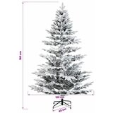  Umjetno božićno drvce s nogom 180 cm 300 LED lampica - Bijela 180 cm s LED svjetlima | shoptok.hr