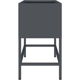  Povišeni Vrtni Planter Antracit 60 x 26 x 45 cm Čelik | shoptok.hr