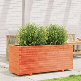 vidaXL Vrtna sadilica voštano smeđe boje 110x40x49,5 cm od borovine | shoptok.hr