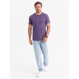 Ombre Men's classic cotton BASIC T-shirt - purple | shoptok.hr