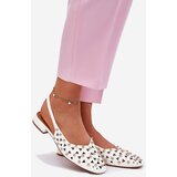 Boto Embellished Ballet Flats On A Flat Heel White Nilarisela | Shoptok.si