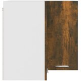 Viseći kutni ormarić "Lyon" dimljeni hrast 57x57x60 cm inženjerski drvo | shoptok.hr