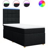  Box spring krevet s madracem crni 90x190 cm od tkanine | shoptok.hr