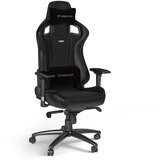 NOBLECHAIRS EPIC Real Leather Gaming stolica crna | ePonuda.com