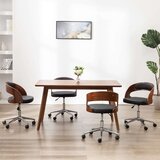  Okretne blagovaonske stolice 4 kom crne od drva i umjetne kože | shoptok.hr