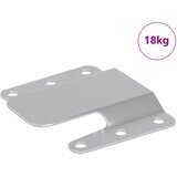  Držač za ravno montiranje 419 pcs Srebrno 75 x 66 x 1,4 mm | shoptok.hr