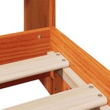  Posteljni okvir brez vzmetnice voščeno rjav 100x200 cm borovina | Shoptok.si