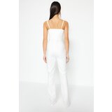 Trendyol Ecru Lined, Woven Accessorized Bridal Jumpsuit | Eponuda.ba