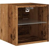 TV zidni ormarić s LED svjetlima staro drvo 30x28,5x30 cm | shoptok.hr