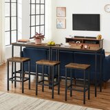  Komplet barski sto sa 2 barske stolice BARTIS, braon/crna | Eponuda.com