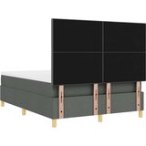  Tamno sivi krevet s kutijom i madracem 140x190 cm | shoptok.hr