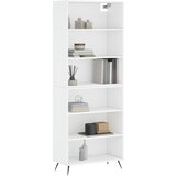  Visoka komoda bijela 69,5 x 32,5 x 180 cm od konstruiranog drva | shoptok.hr
