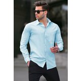 Madmext Blue Regular Fit Men's Shirt 5592 Cene