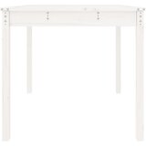  Vrtni stol bijeli 82,5 x 82,5 x 76 cm od masivne borovine | shoptok.hr
