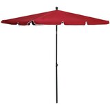 vidaXL Vrtni suncobran sa šipkom 210 x 140 cm bordo | shoptok.hr