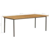 In Vrtni stol 200 x 100 x 72 cm masivno bagremovo drvo i čelik | shoptok.hr